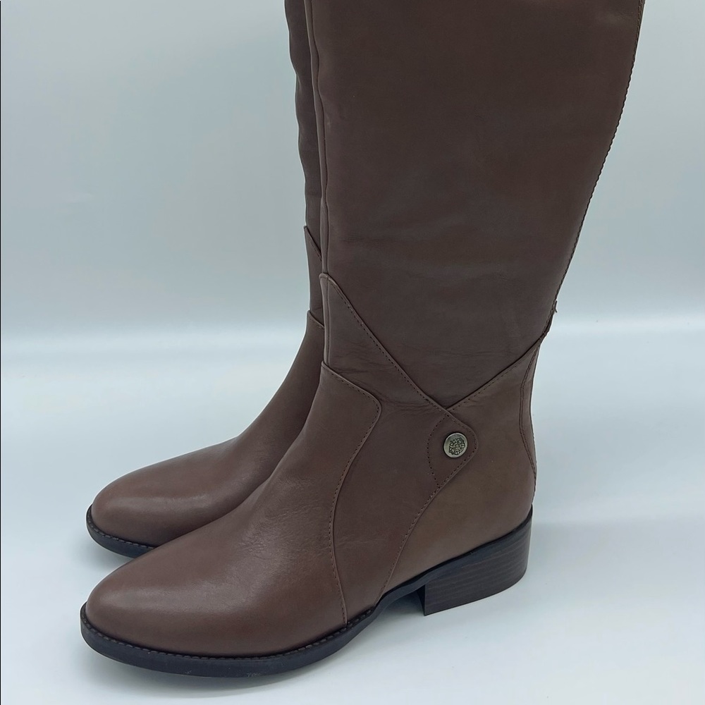 Sole Bound by Baretraps Womens Dreia Leather Tall Riding Boots Heels BHF…
